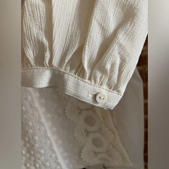 Mango Embroidered Panel Blouse - New With Tags - Picture 7 of 16